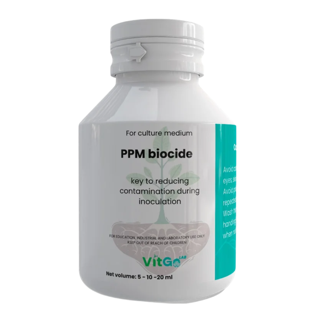 ppm biocida para cultivo de micropropagación
