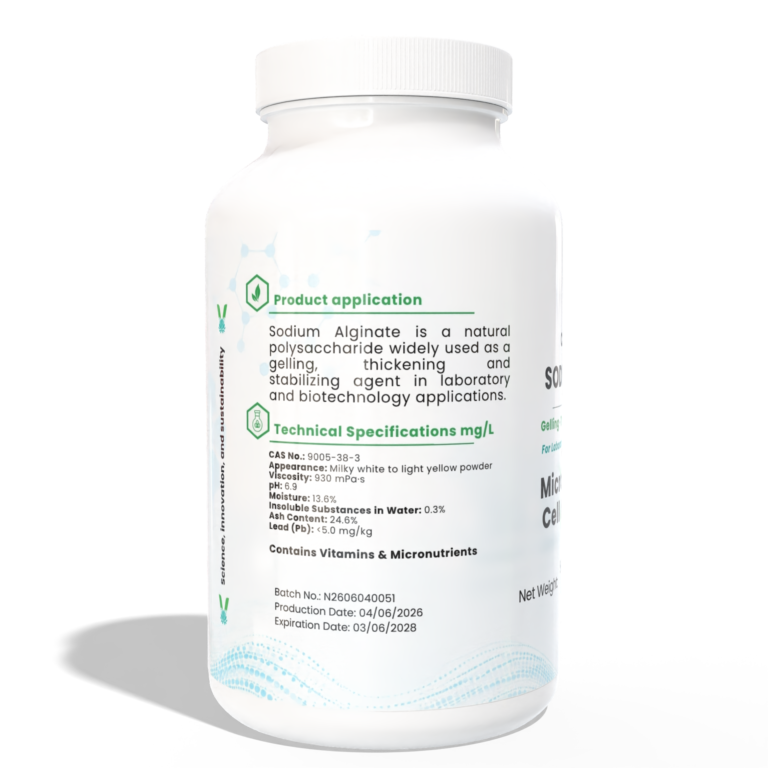 Alginate frente tarro pequeño